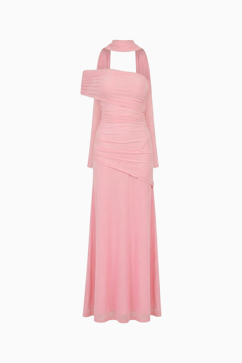 Blush Tiered Ruffle Maxi Dress