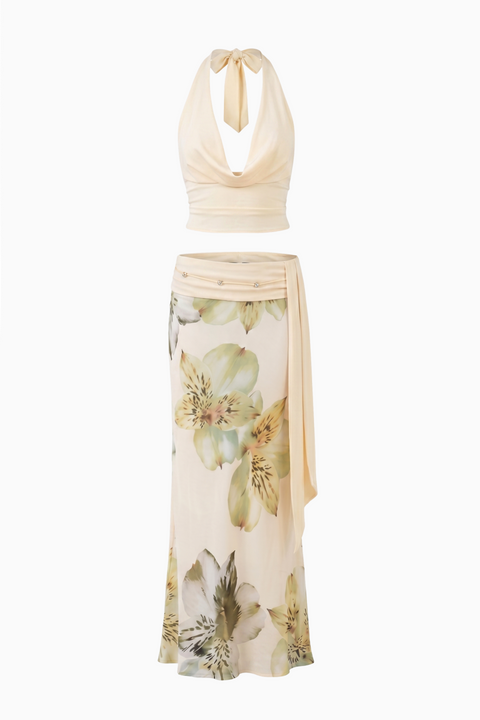 Floral Print Two-Piece Set