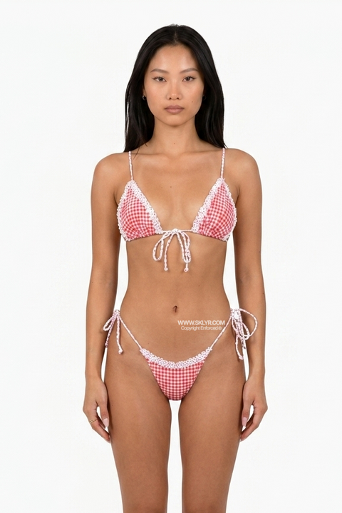 Red Gingham Bikini