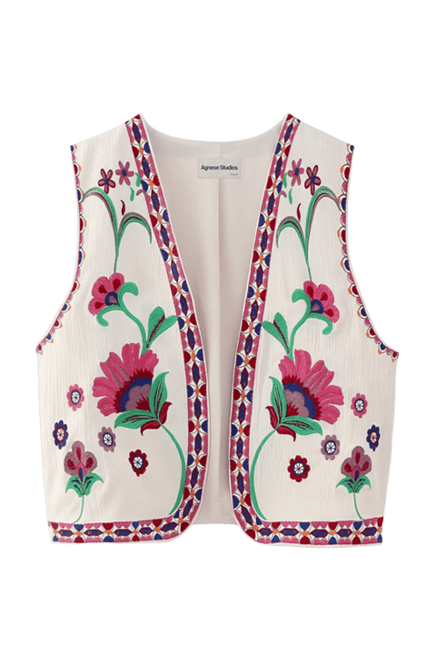Arabinia Pink Waistcoat | | S | Agnese Studios