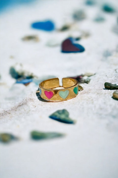 Gold Plated Ring | | Resizable 5 - 9 | Agnese Studios