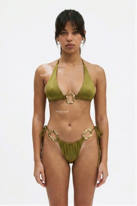 Black Bikini Set with Sculpted