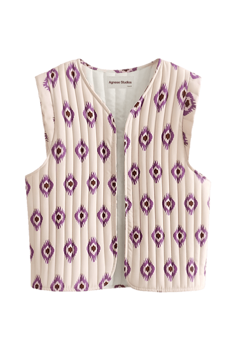 Pepitta Purple Waistcoat | | S | Agnese Studios