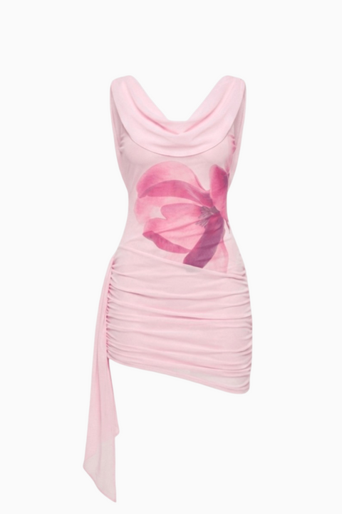 Soft Blush Slip Mini Dress