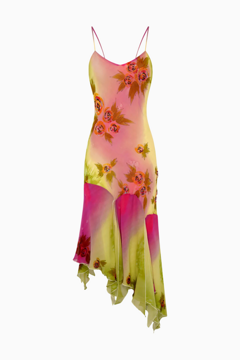 Fairycore Floral Slip Dress