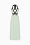 Mint Halterneck Flowing Maxi Dress