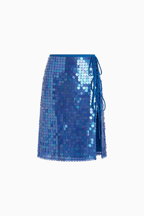 Paillette Sequin Wrap Skirt