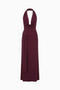 Dark Cherry Cowl Neck Maxi Dress
