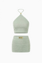 Sage Green Halter & Shorts Set