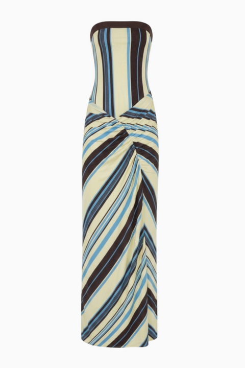 Bandeau Ruched Long Dress