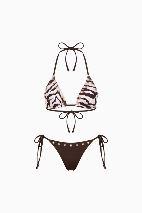 Wild Safari Studded Two-Piece Bikini