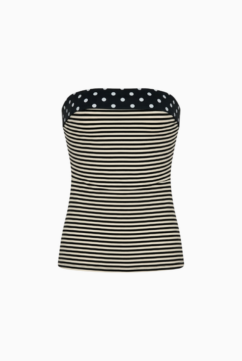 Polka Dot & Nautical Stripe Tube Top