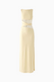 Cream Sleek Column Maxi Dress