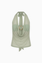 Sage Green Ring-Detail Top