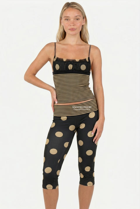 Mixed Print Camisole & Leggings Set