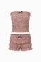 Stripe Smocked Tube Top & Shorts Set