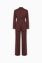 Double-Breasted Blazer & Wide-Leg Pants Suit Set
