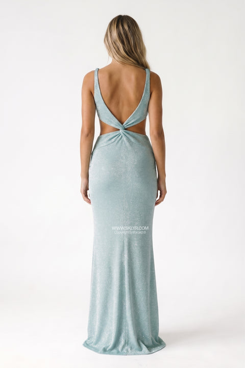 Sage Green Sleek Maxi Dress