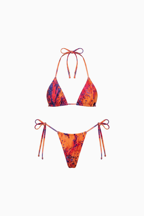 Neon Lava Triangle Bikini