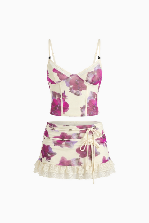 Panel Floral Cami Set