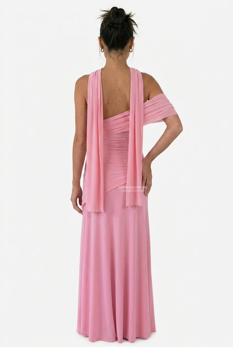 Blush Tiered Ruffle Maxi Dress