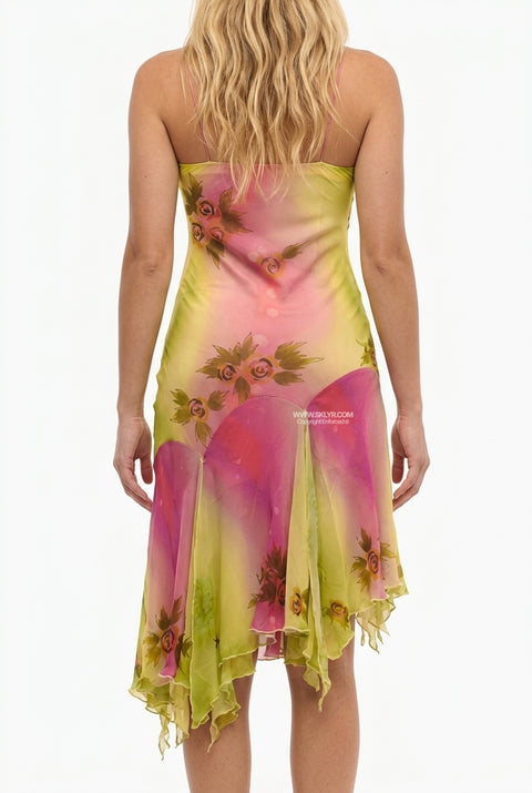 Fairycore Floral Slip Dress