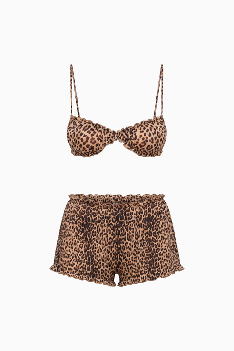 Fierce & Frilly Animal Print Bikini Set