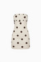 White Polka Dot Bustier Mini