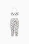Retro Polka Dot Crop Top and Capri Set