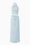 Light Blue Top & Skirt Set