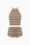 Multicolor Stripe Halter & Mini Set