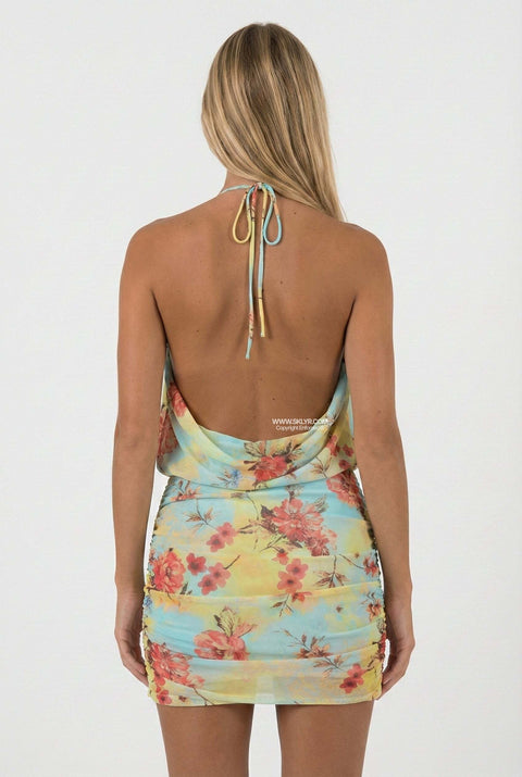 Tropical Floral Mini Dress