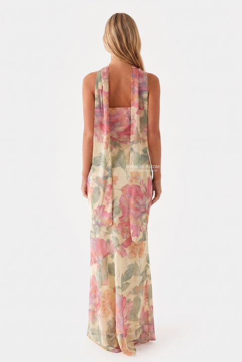 Ivory Strapless Structured Maxi Dress