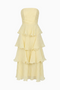 Elegant Strapless Tiered Dress