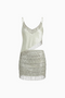 Green Beaded Halter & Skirt Set