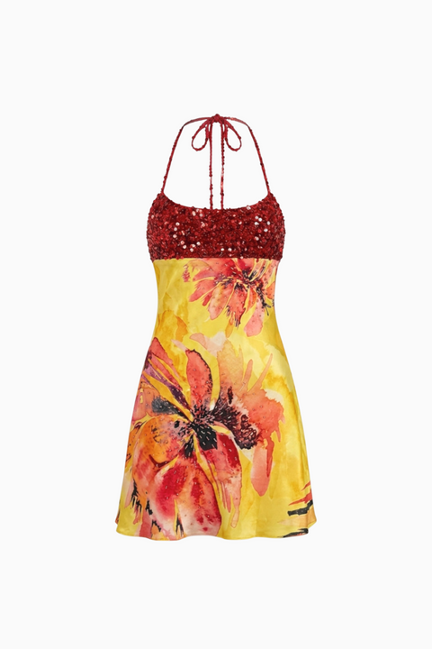 Tropical Floral Slip Mini