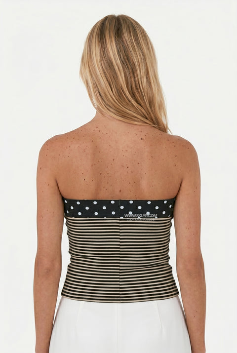 Polka Dot & Nautical Stripe Tube Top
