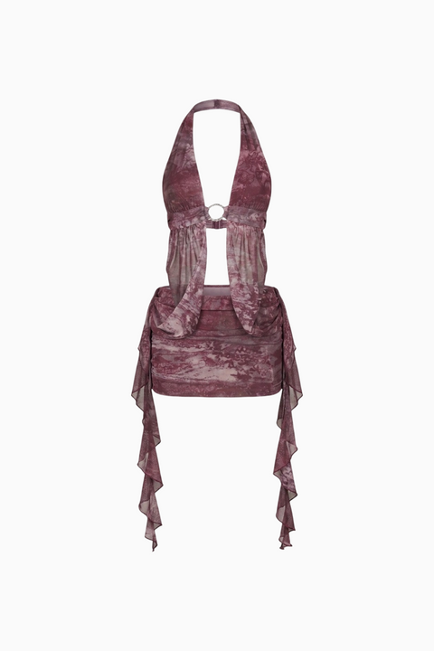Purple Haze Plunge and Drape Set