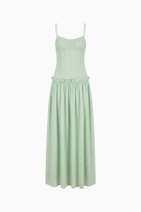 Sky Blue Spaghetti Strap Maxi Dress