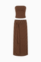 Brown Polka Dot Maxi Set