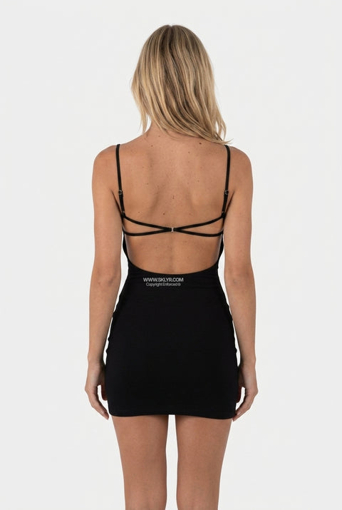 Black Bodycon Mini Dress