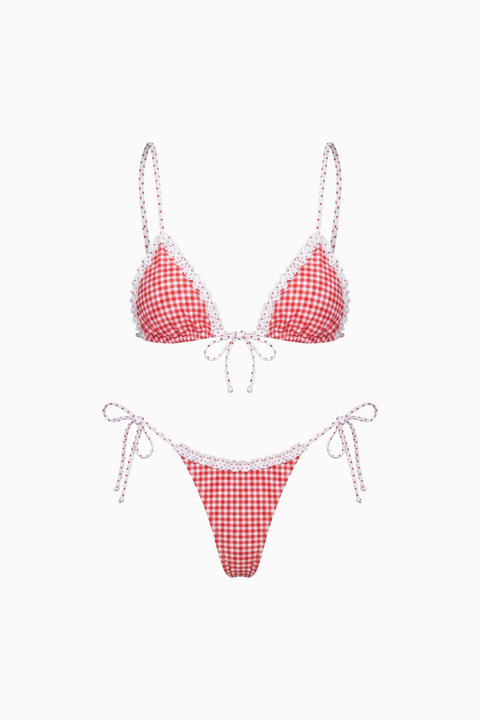 Red Gingham Bikini