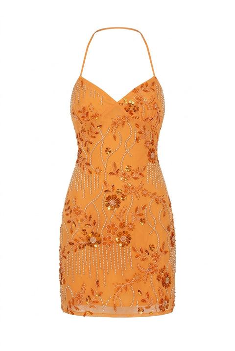 Tellisa Orange Dress