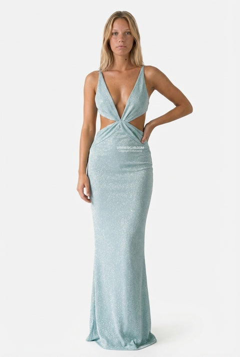 Sage Green Sleek Maxi Dress
