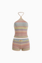 Sunset Horizon Striped Two-Piece Set