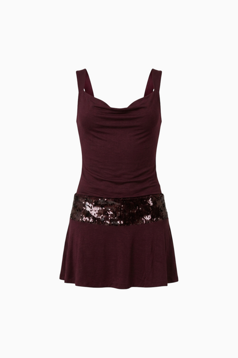 Deep Plum Fitted Mini
