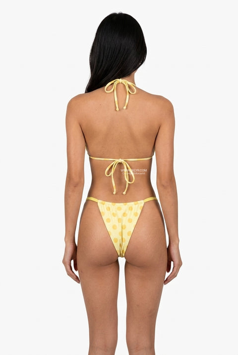Sunny Yellow Polka Dot Bikini