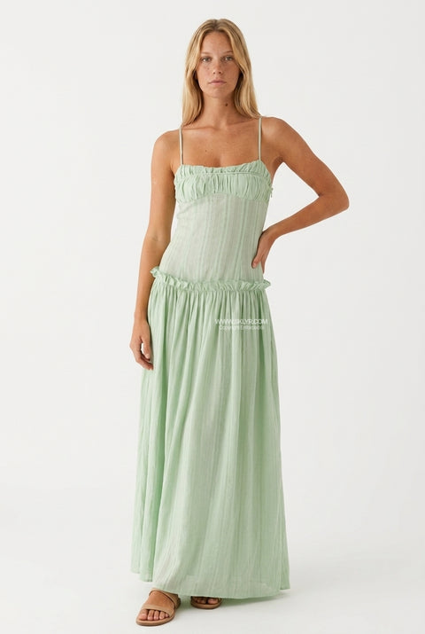 Sky Blue Spaghetti Strap Maxi Dress