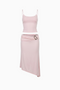 Sleek Pastel Pink Bodycon Set