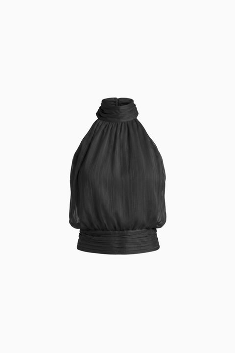 Halterneck Gathered Top